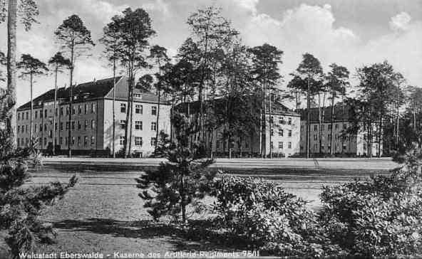 Barracks of the artillery regiment 75/I in Eberswalde, Freienwalder Straße