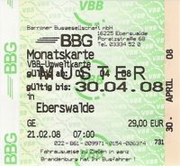 Monatskarte VBB-Umweltkarte variabel