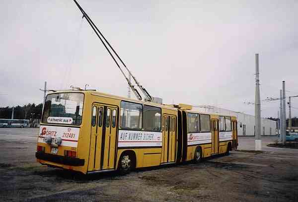 Gelenkobus vom ungarischen
Typ Ikarus 280.93