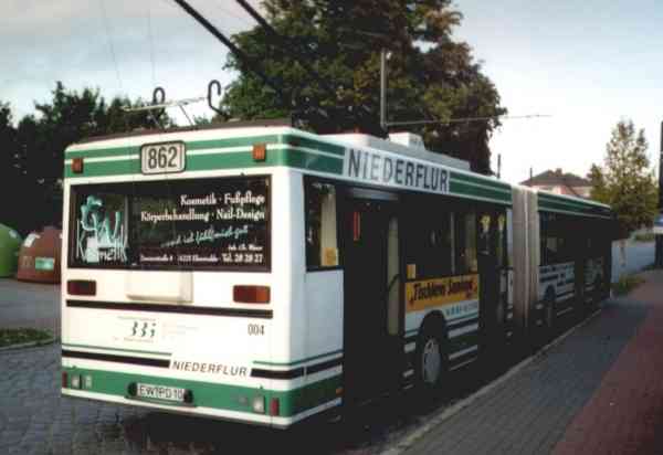 Articulated trolleybus of the Austrian type ÖAF Gräf & Stift NGE 152 M17