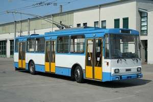 Trolleybus of the Czech type ŠKODA 14 Tr05