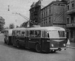 Störung des Obus-Verkehrs im Jahre 1959
