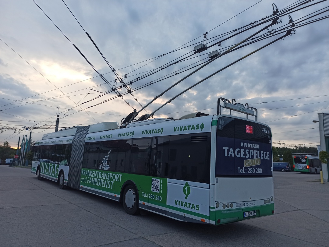 Articulated trolleybus no. 058 of the Polish type Solaris Trollino 18 III Cegelec AC