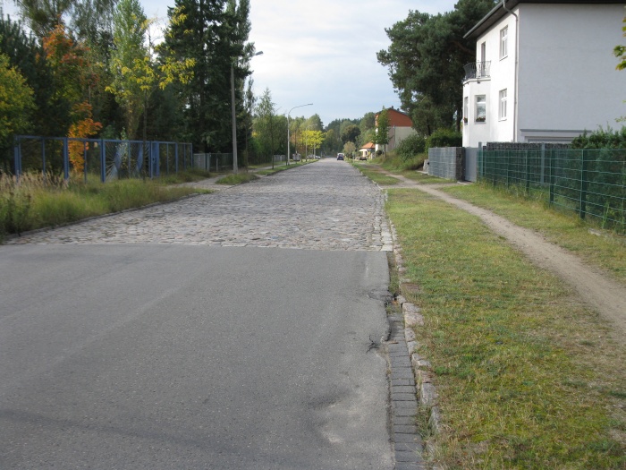 Biesenthaler Straße Richtung Flugplatz Finow