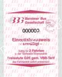 neuer Einzelfahrausweis ermäßigt im Vorverkauf