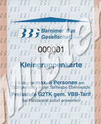 Kleingruppenkarte im Vorverkauf