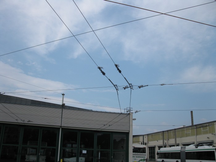 stillgelegtes 3. Ausfahrgleis der Abstellhalle