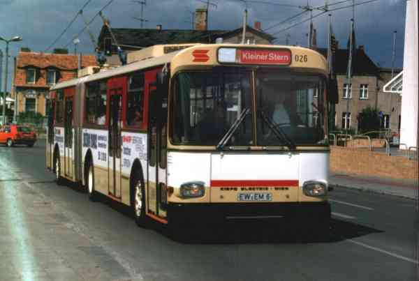 Gelenkobus Nr. 026 vom österreichischen Typ ÖAF Gräf & Stift GE 110 M16
(außer Dienst und verkauft)