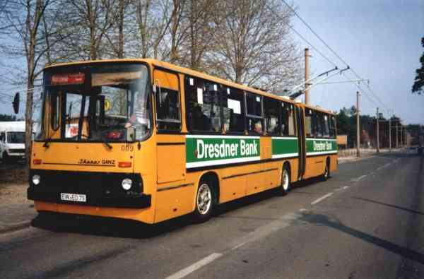 Gelenkobus Nr. 009 vom ungarischen Typ Ikarus 280.93 (außer Dienst)