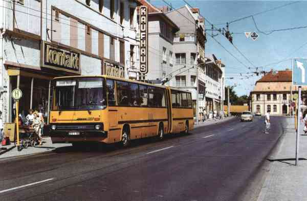 Gelenkobus Nr. 014 vom ungarischen Typ Ikarus 280.93 (verschrottet)