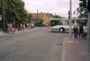 Die neue Obus-Verbindung Kleiner Stern-Brandenburgisches
Viertel ist freigegeben und der Gelenkobus Nr. 004 geht auf Eröffnungstour
