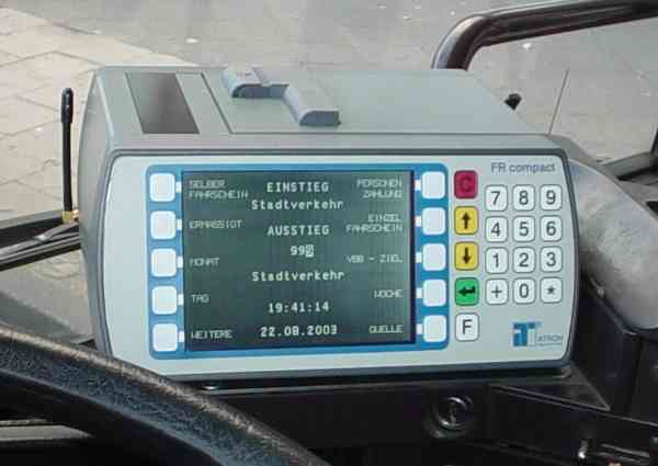 Fahrscheindrucker vom Typ FR compact
