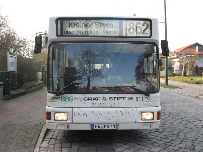 Gelenkobus Nr. 011 vom österreichischen Typ ÖAF Gräf & Stift NGE 152 M17