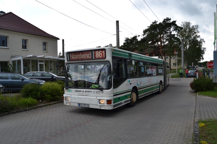 Die letzte Fahrt dieses Obus-Types in Eberswalde ist zu Ende