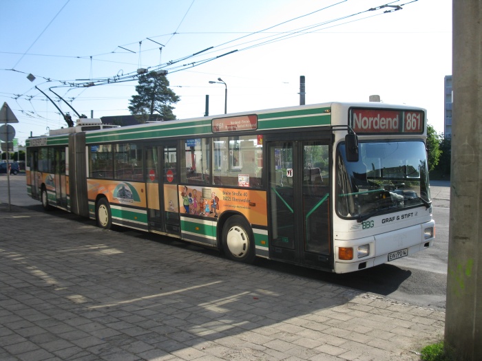 Gelenkobus Nr. 030 vom österreichischen Typ ÖAF Gräf & Stift NGE 152 M17