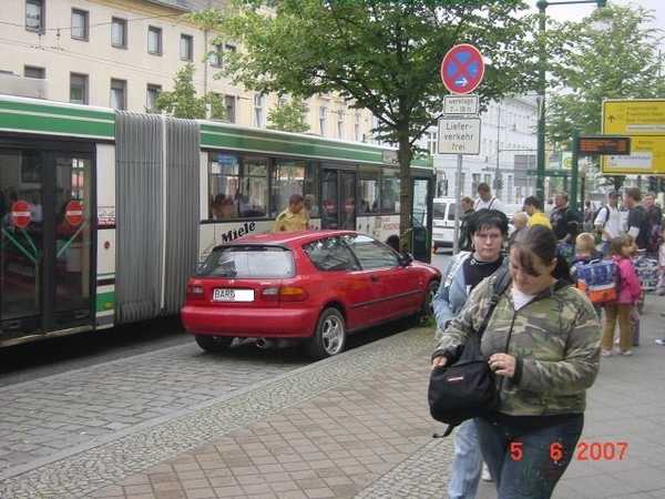 Verkehrsunfall mit Beteiligung des Gelenkobusses 031 am 05.06.2007