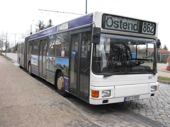 Gelenkobus Nr. 035 vom österreichischen Typ ÖAF Gräf & Stift NGE 152 M17