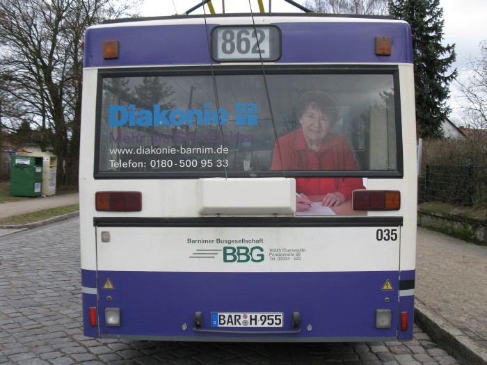 Gelenkobus Nr. 035 vom österreichischen Typ ÖAF Gräf & Stift NGE 152 M17