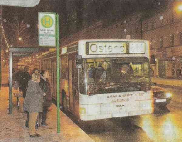 Mehr Service. Ab Januar werden auch in den Obussen die nächsten Haltestellen angezeigt.