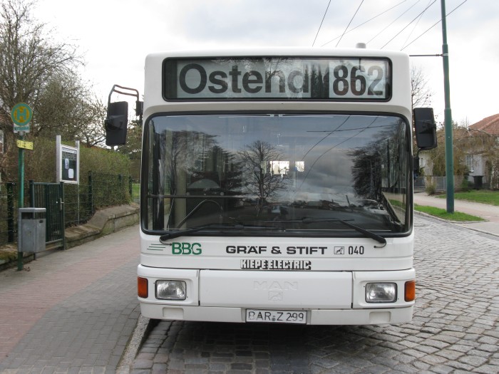 Gelenkobus Nr. 040 vom österreichischen Typ ÖAF Gräf & Stift NGE 152 M17