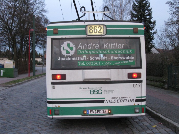 Gelenkobus Nr. 017 vom österreichischen Typ ÖAF Gräf & Stift NGE 152 M18