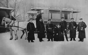 Horse-drawn carriage traffic in Eberswalde