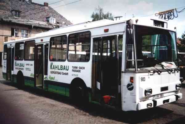 Ehemalige Eberswalder Obus Nr. 1(IV) vom tschechischen Typ ŠKODA 14 Tr03