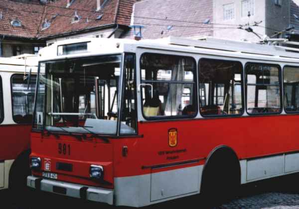 Ehemaliger Eberswalder Obus Nr. 1(IV) vom tschechischen Typ ŠKODA 14 Tr03