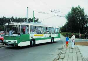 Obus vom tschechischen Typ ŠKODA 14 Tr03