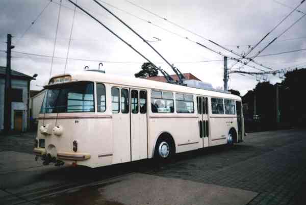 Obus Nr. 19/I später 31/II später 19/I vom tschechischem Typ ŠKODA 9 Tr14 (nach der Restaurierung)
