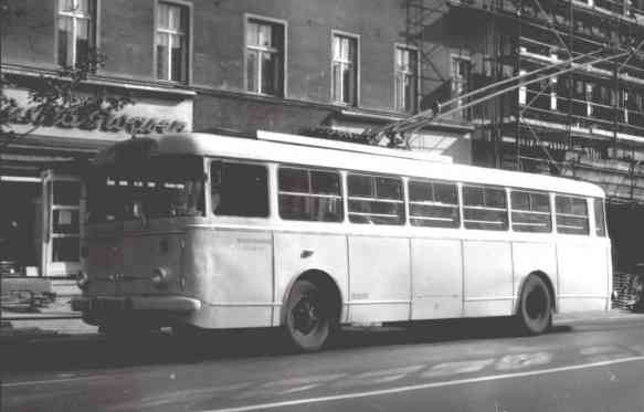 Obus Nr. 29/III vom tschechischem Typ ŠKODA 9
Tr15 (verschrottet)