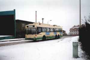 Obus vom deutschen Typ MAN SL 172 HO M 12
der Stadtwerke Solingen in Eberswalde