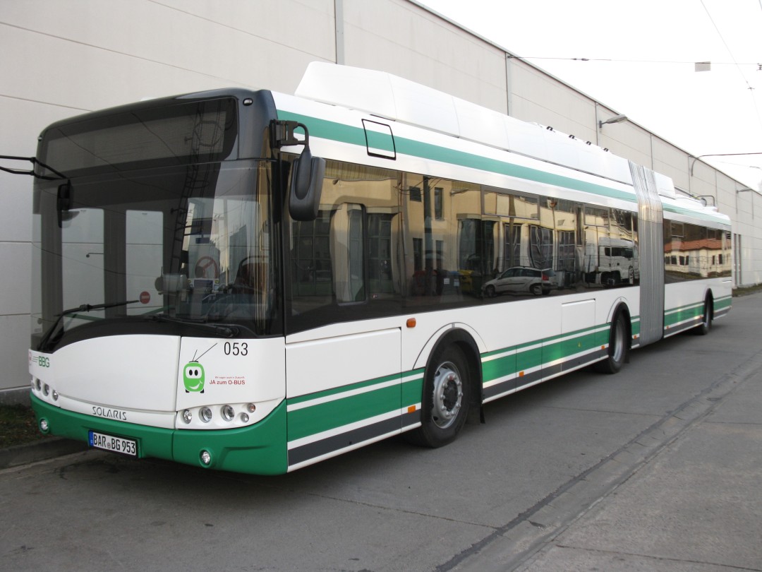 Moderne Obus-Technik auf dem Eberswalder Betriebshof