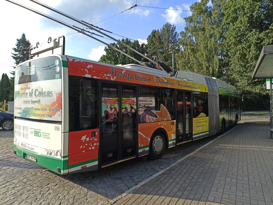 Gelenkobus Nr. 056 vom polnischen Typ Solaris Trollino 18 AC
