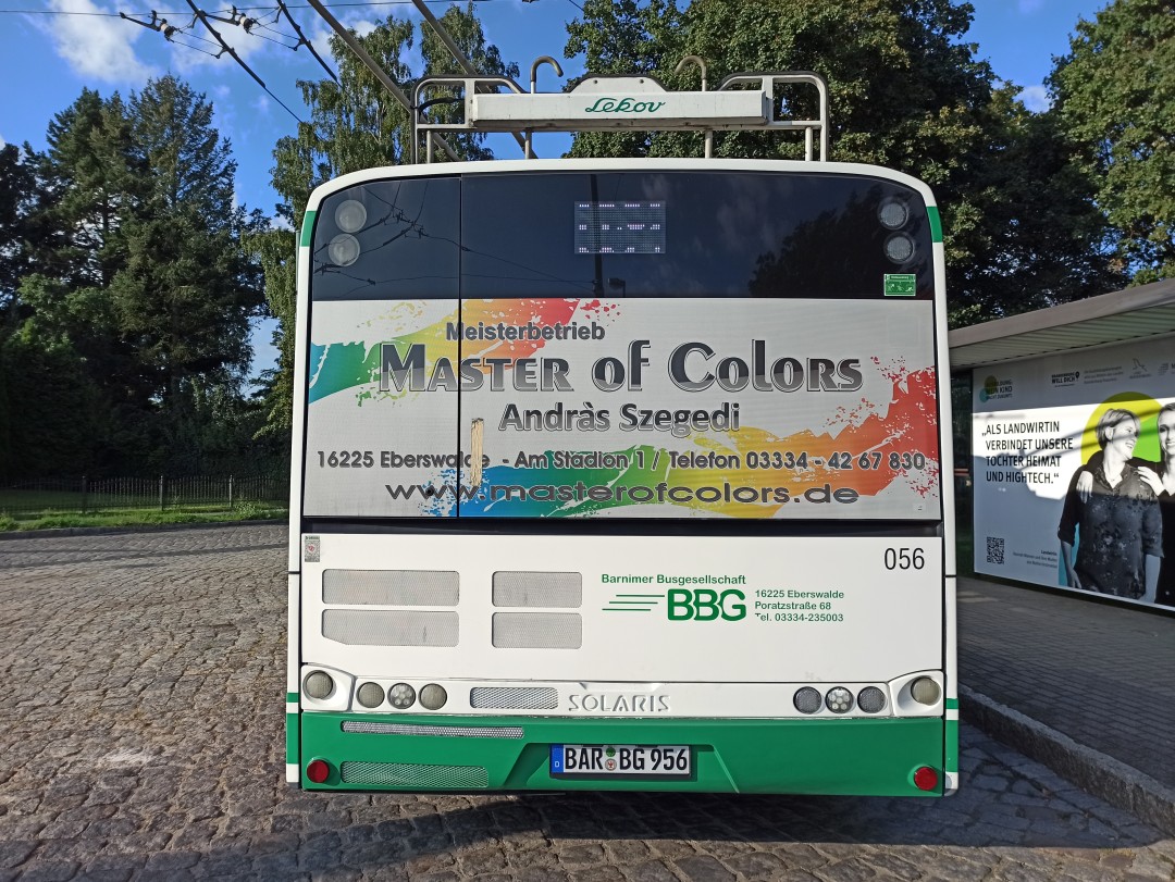 Gelenkobus Nr. 056 vom polnischen Typ Solaris Trollino 18 AC
