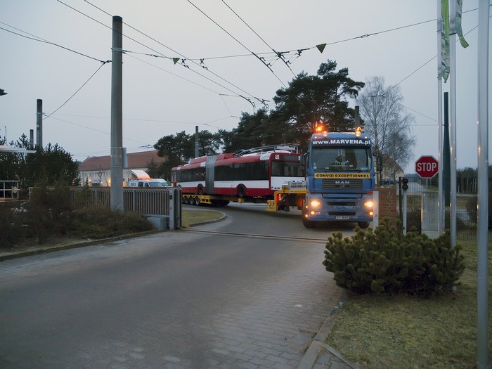 Einfahrt auf den Betriebshof Eberswalde/Nordend